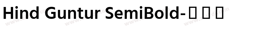 Hind Guntur SemiBold字体转换